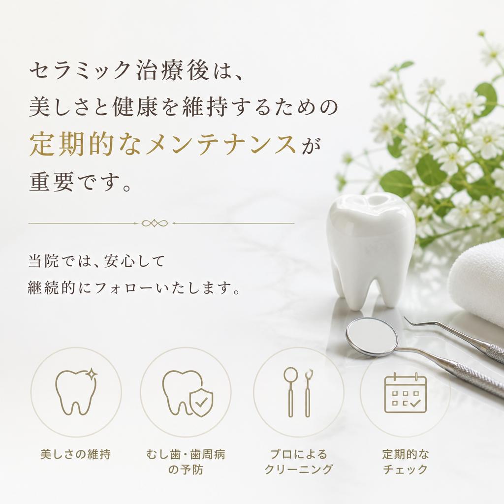 治療後のメンテナンスの重要性