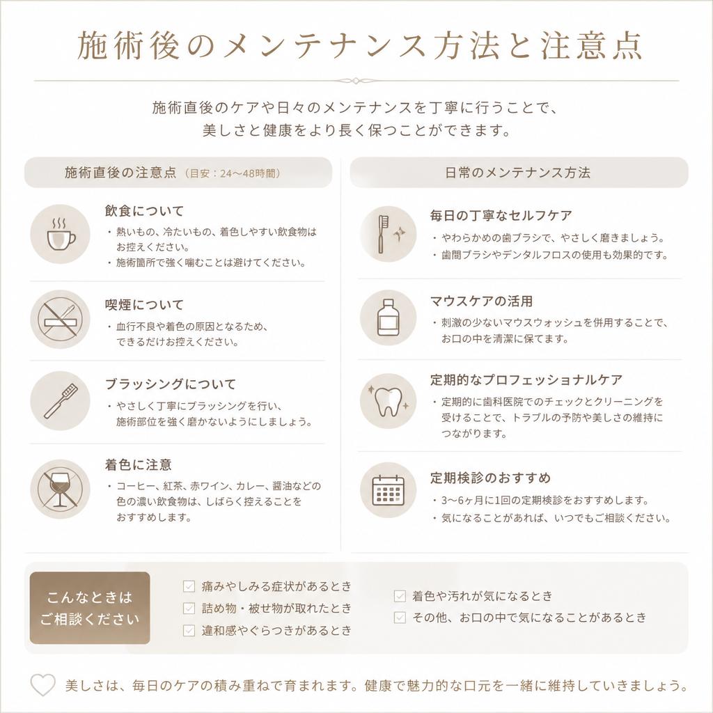 7. 施術の安全性とメンテナンス