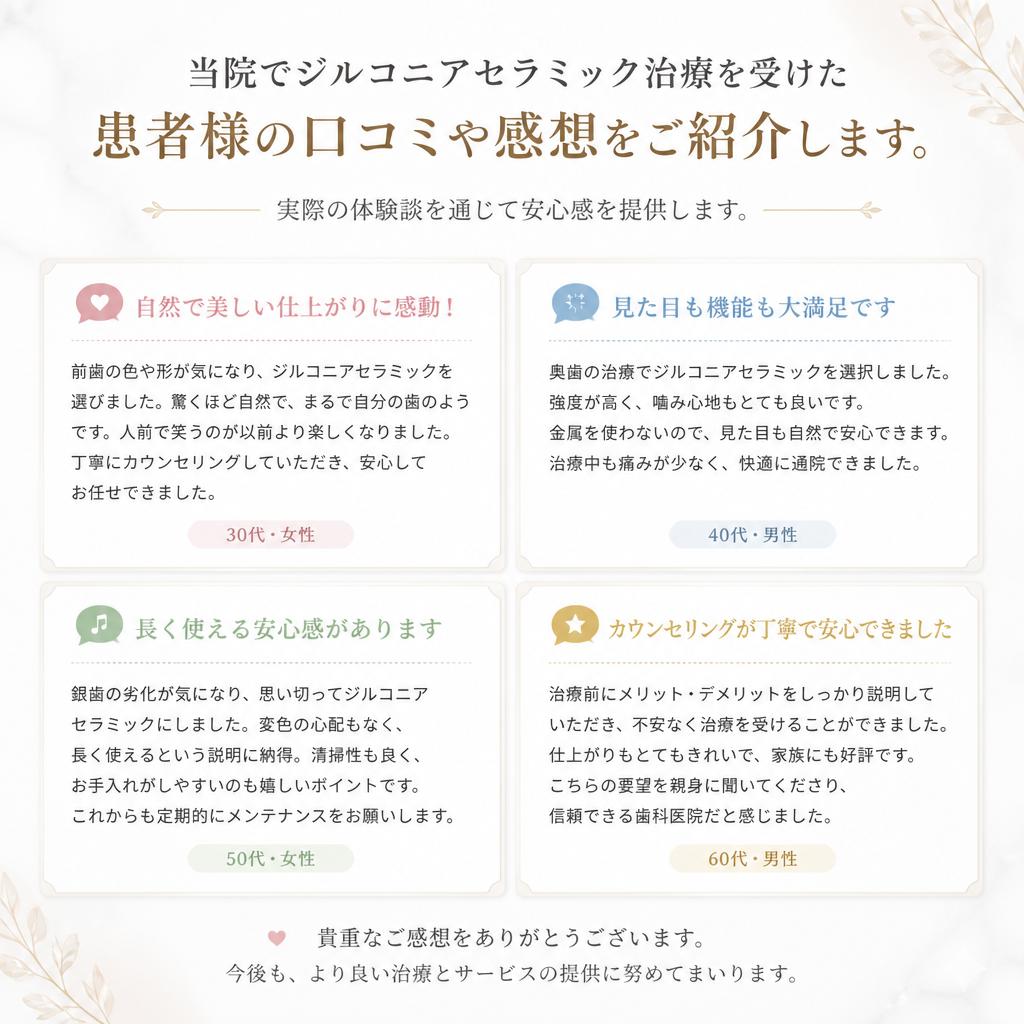 患者様の声