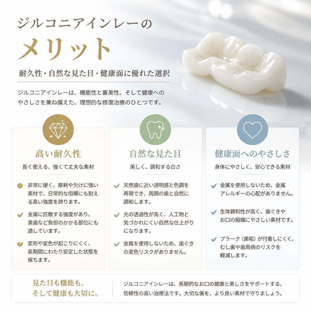 歯の健康を守る：ジルコニアインレーの利点