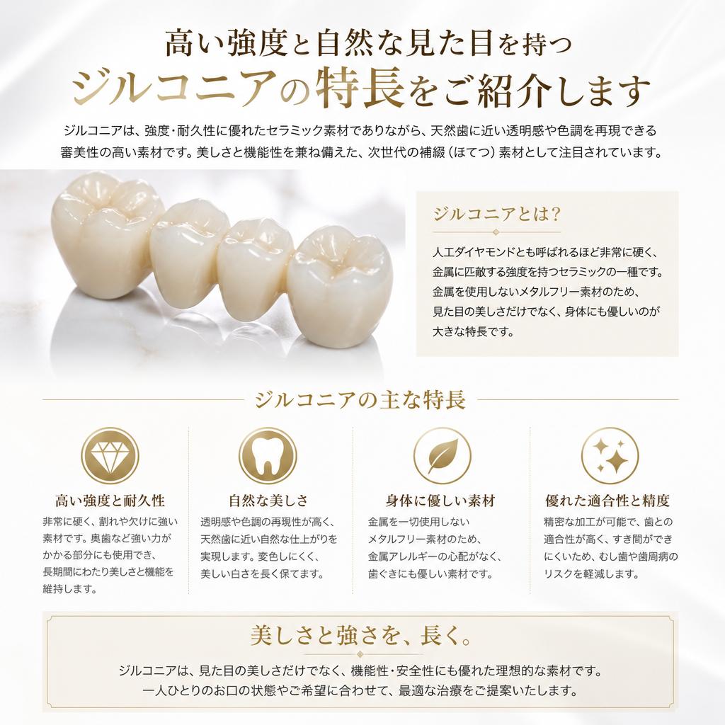 2. ジルコニアのメリット