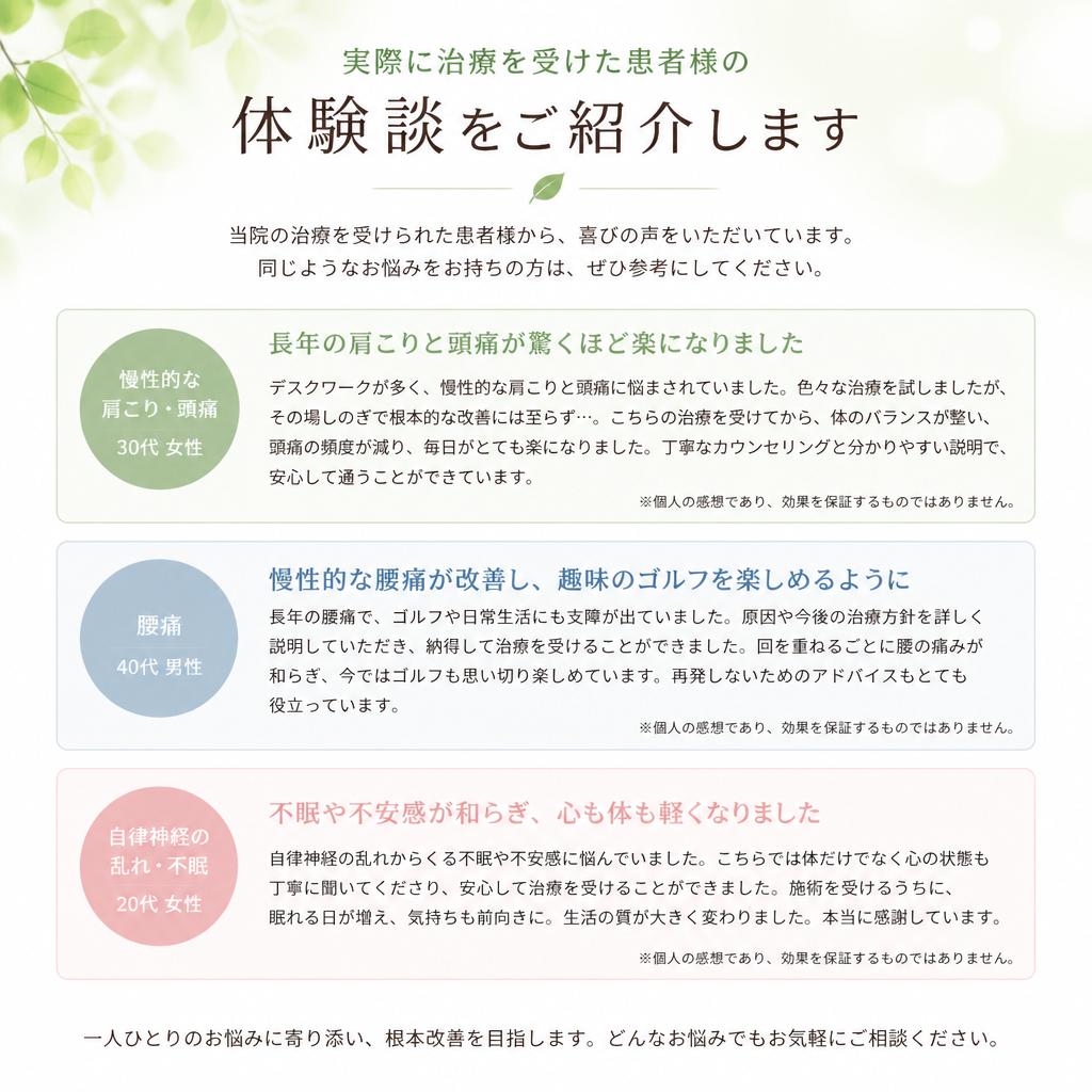 5. 患者様の声