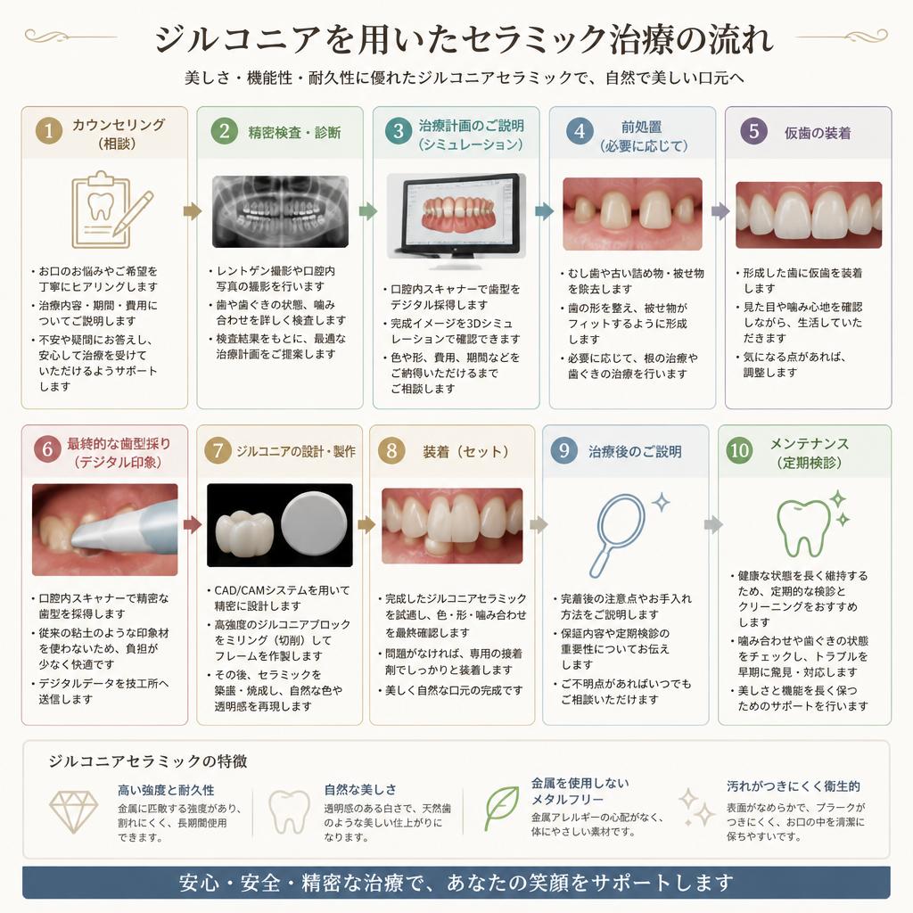 セラミック治療の流れ