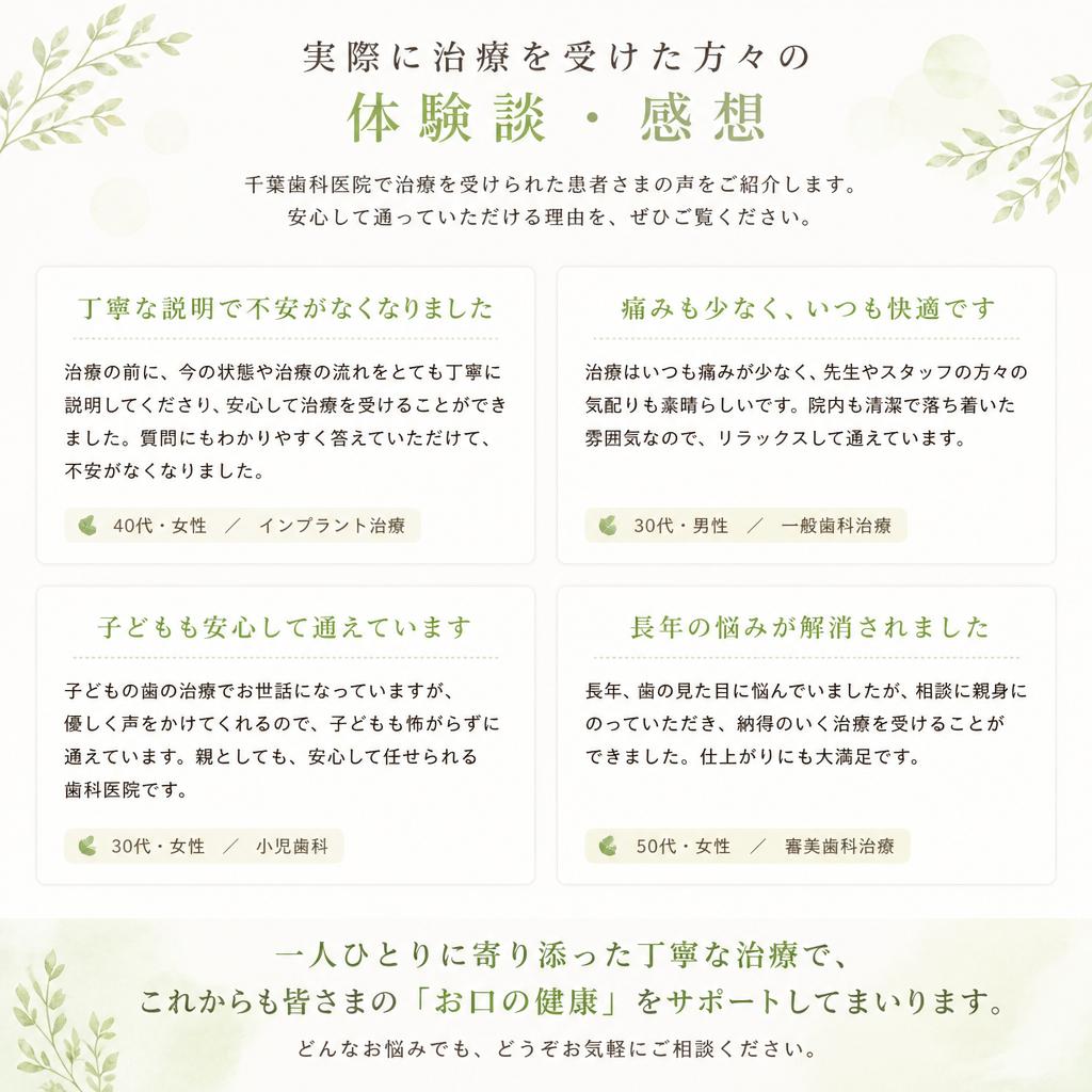 患者様の声