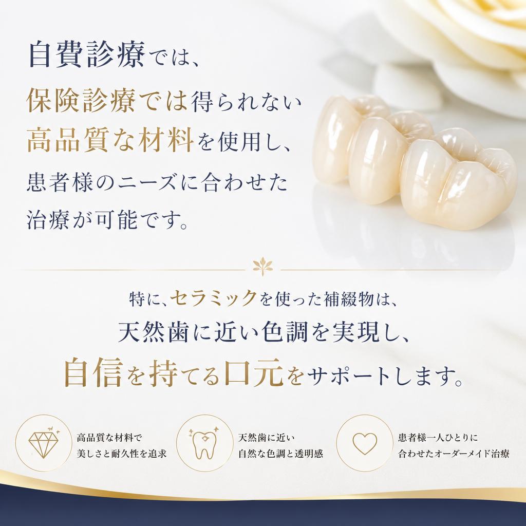 自費診療だからできる高品質