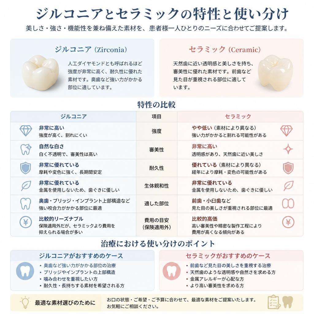 セラミックとの違い