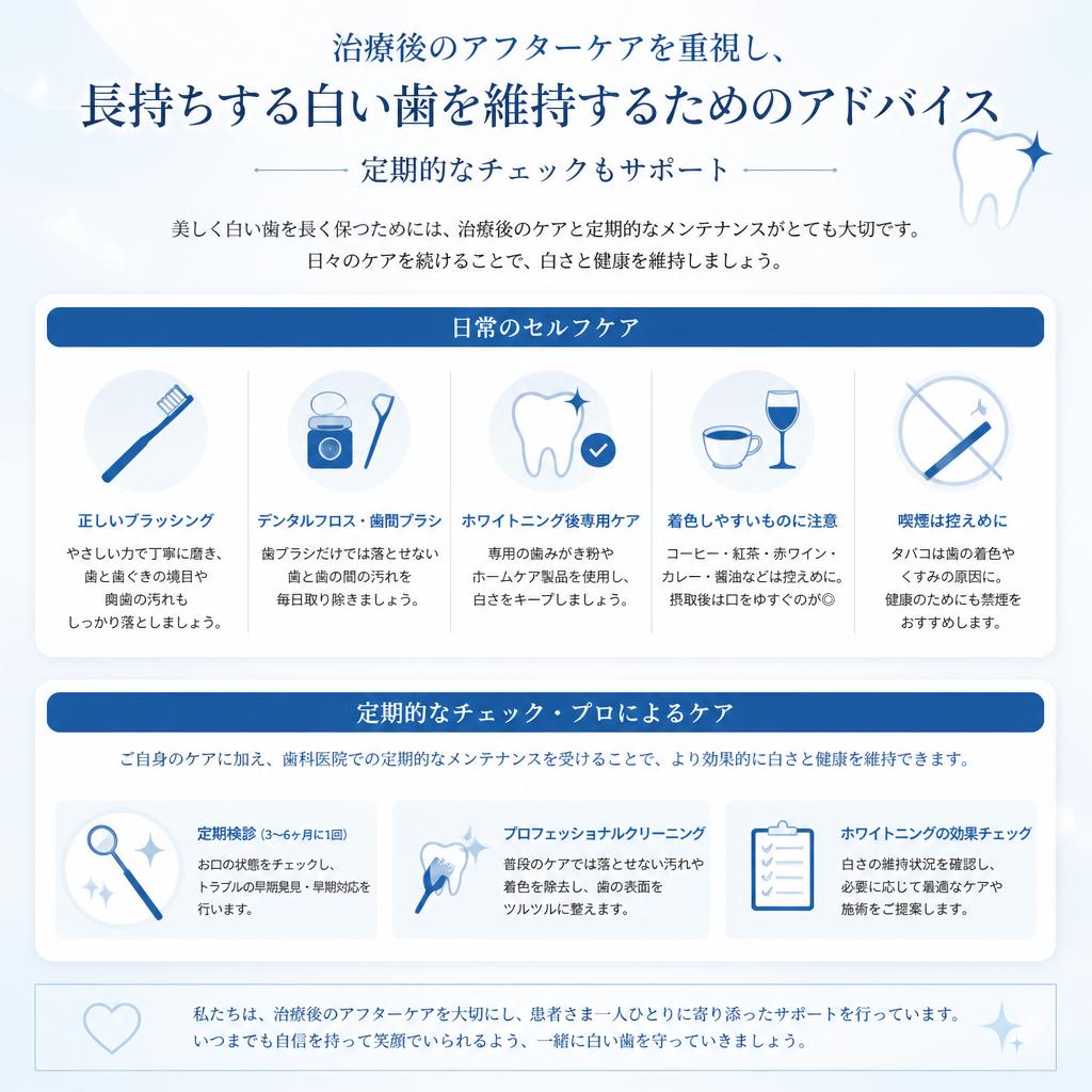 安心のメンテナンス体制