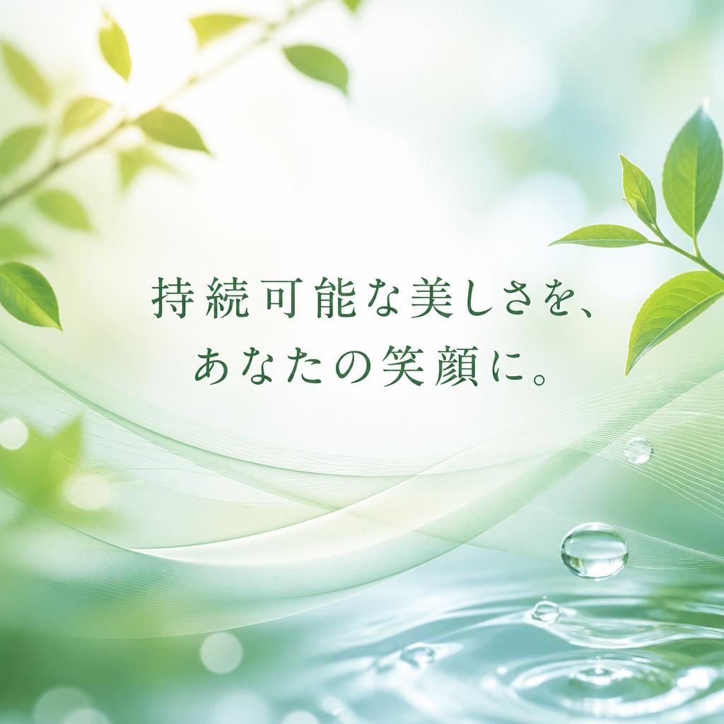 持続可能な美しさを、あなたの笑顔に。