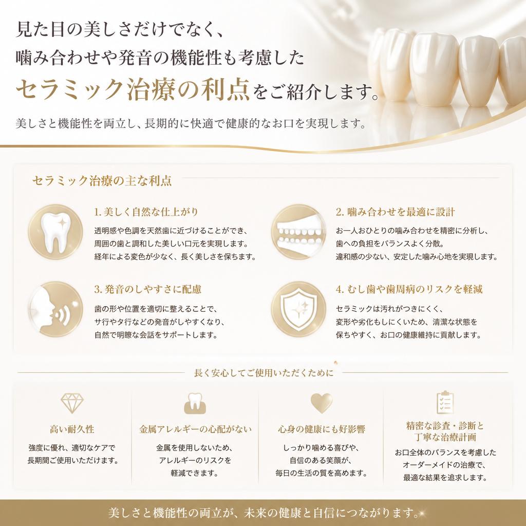 セラミック治療のメリット
