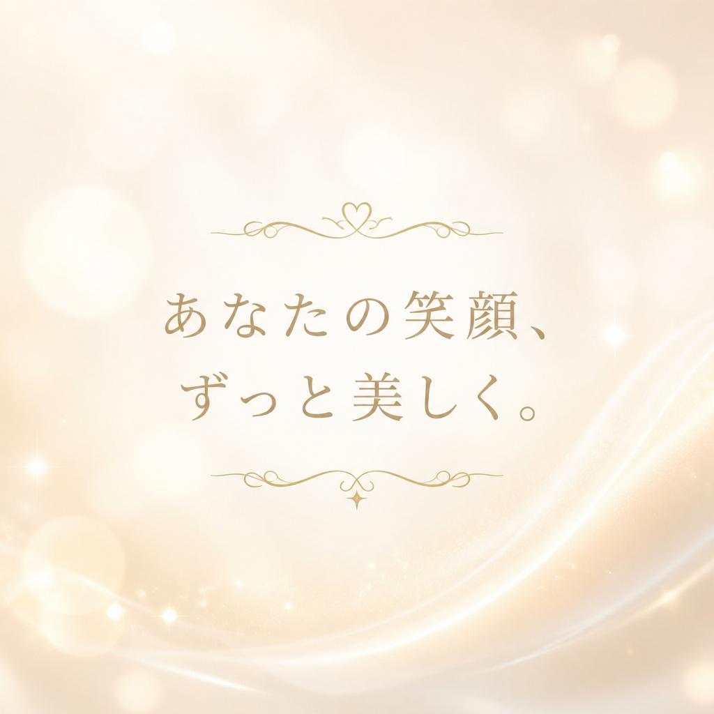 あなたの笑顔、ずっと美しく。