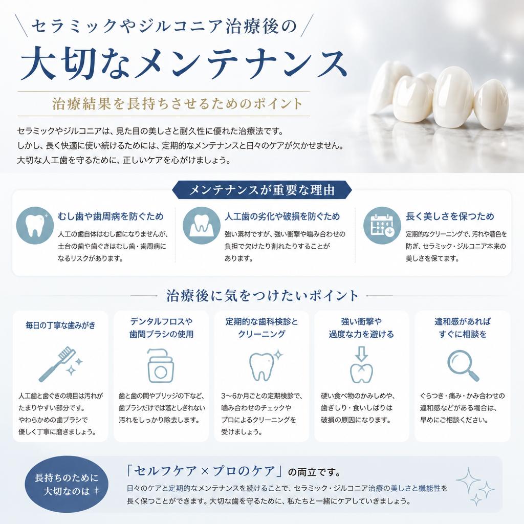 治療後のメンテナンス