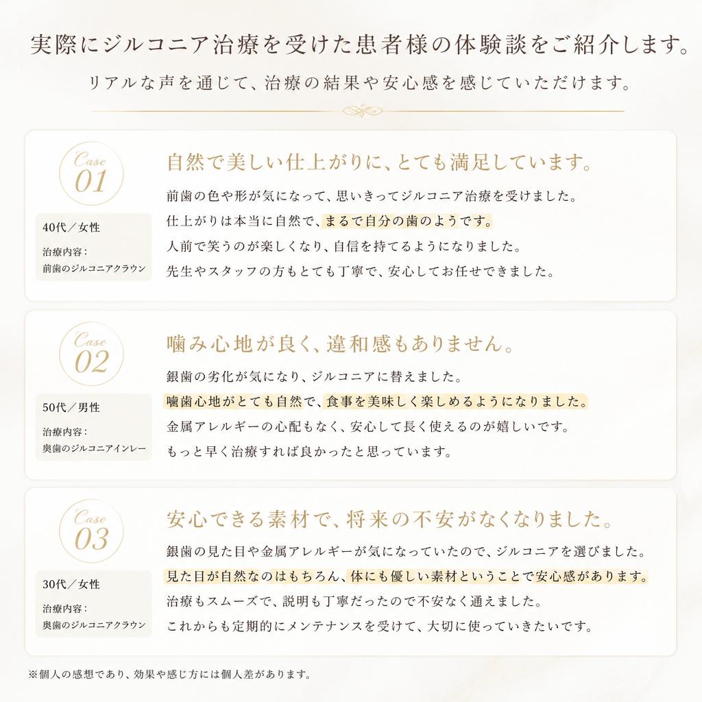 患者様の声