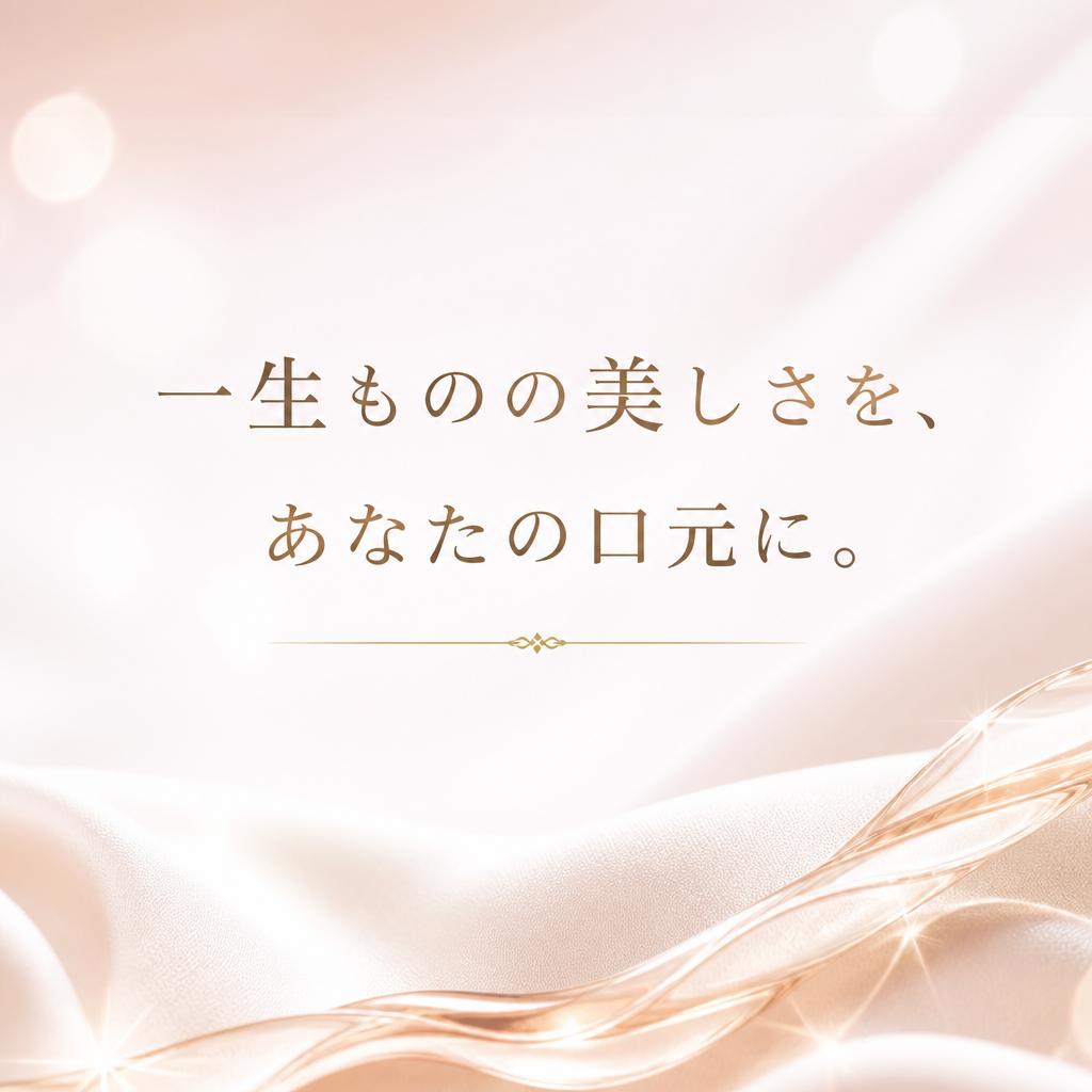 一生ものの美しさを、あなたの口元に。