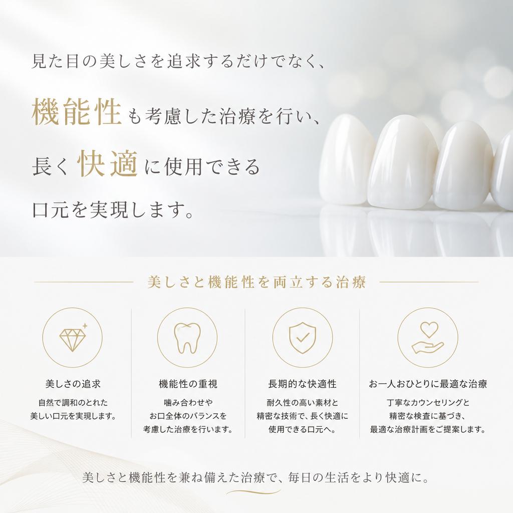 審美性と機能性を両立させる