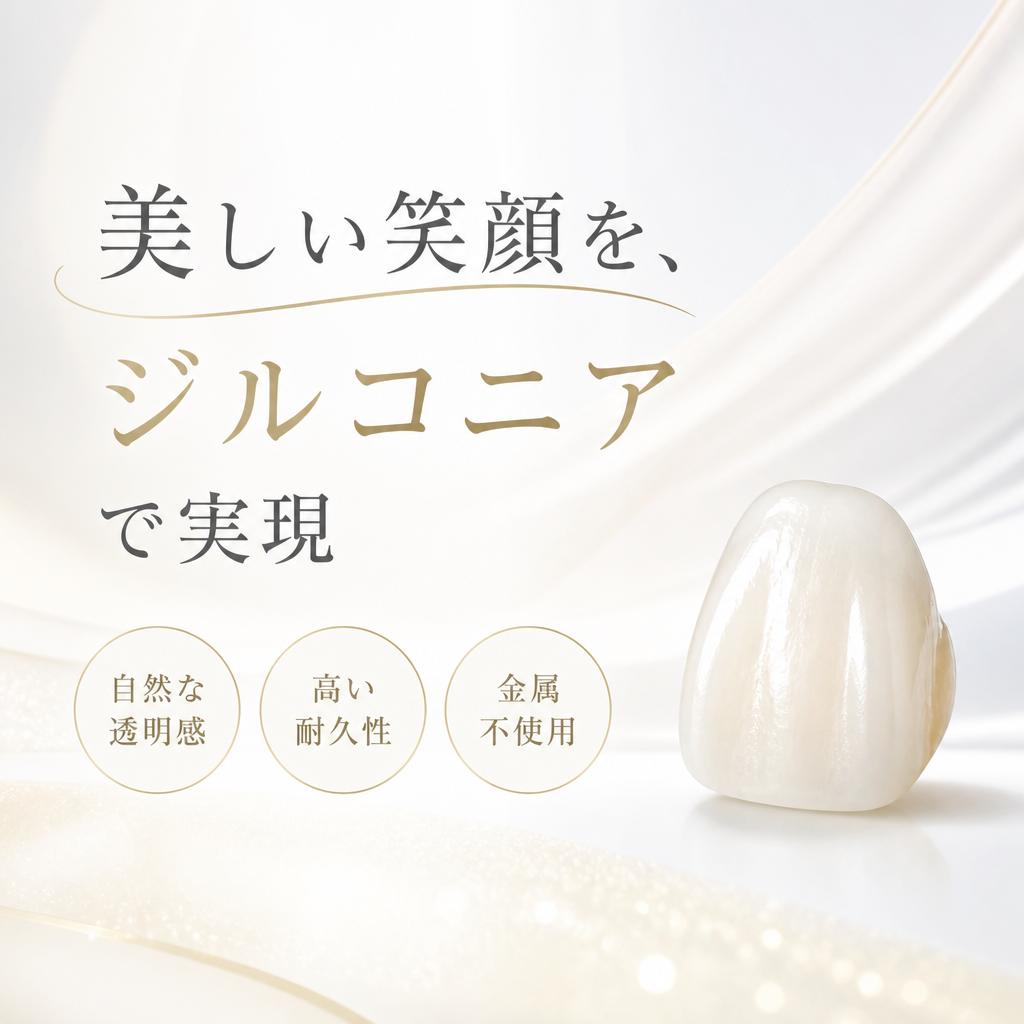 美しい笑顔を、ジルコニアで実現